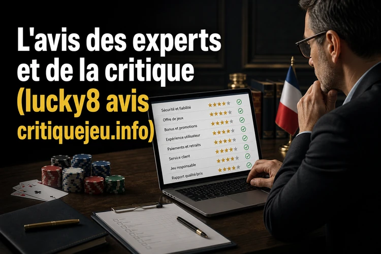 L'avis des experts et de la critique (lucky8 avis critiquejeu.info)