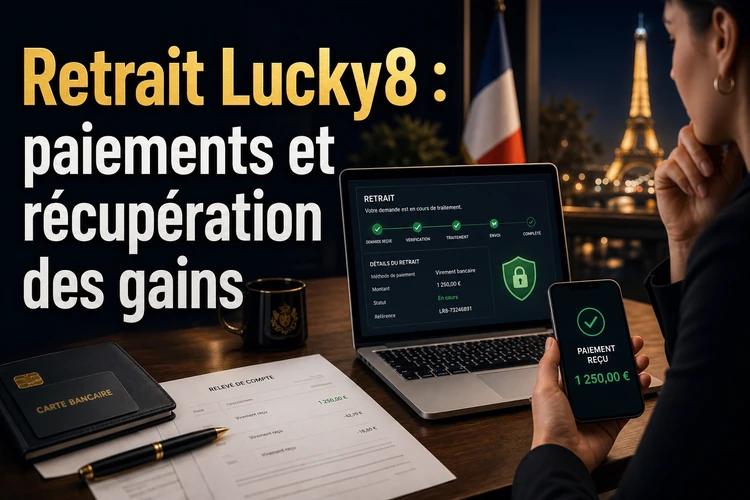 Retrait Lucky8: Guide complet des paiements et de la récupération des gains